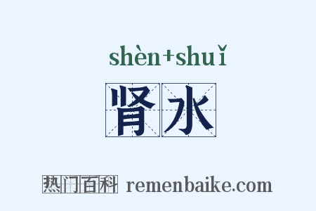 肾水是什么意思的图片